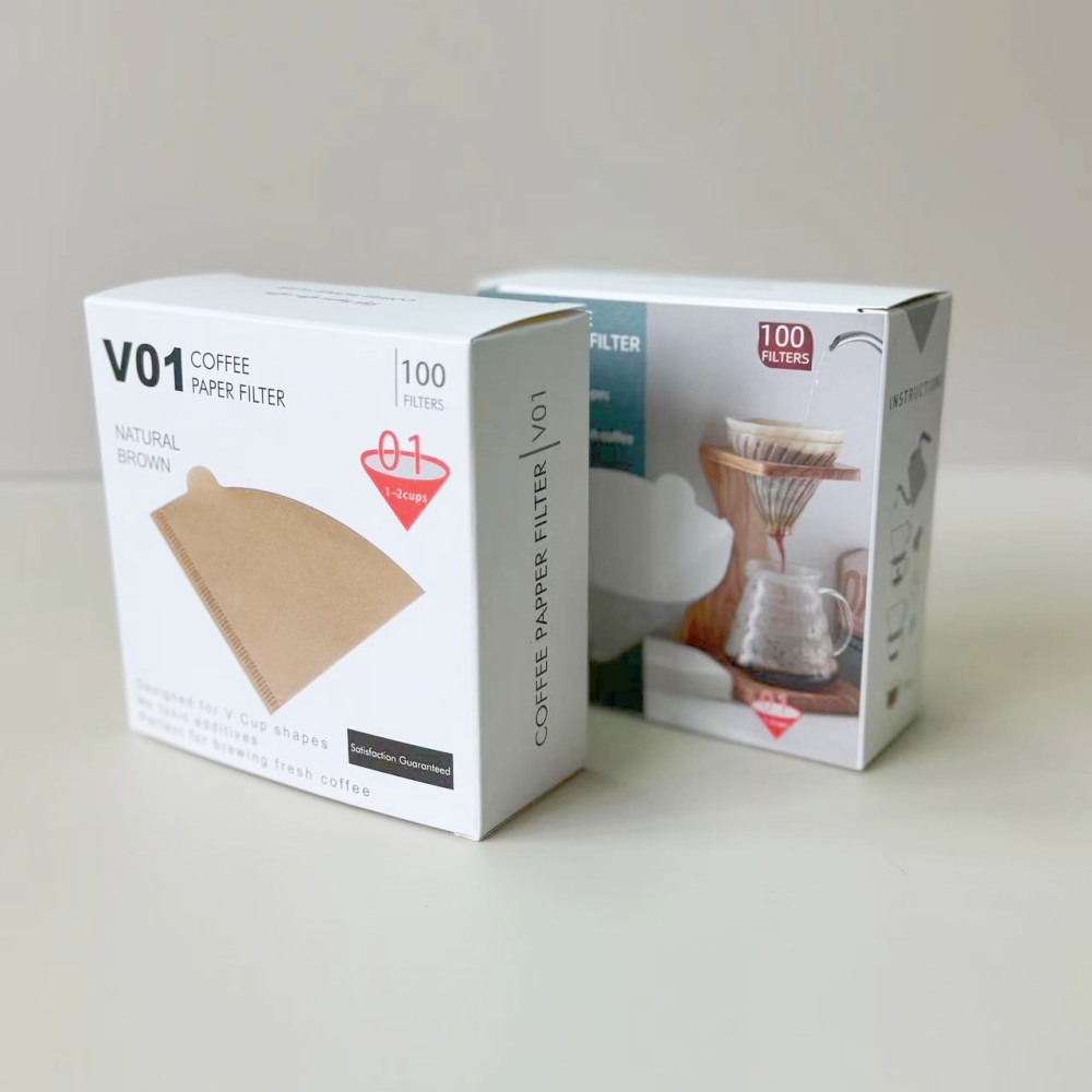 V01 Wholesale coffee filter paper with 100 pcs